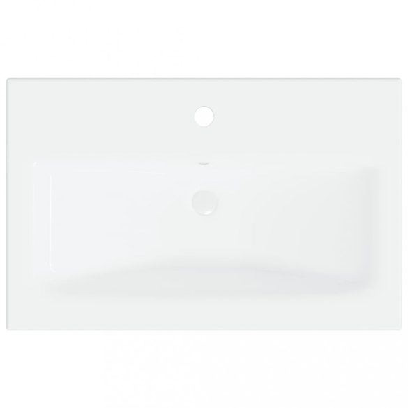 fehér szerelt fa fürdőszobai bútorszett