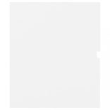 fehér szerelt fa mosdószekrény beépített mosdókagylóval