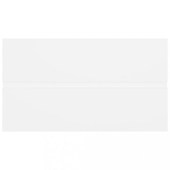 fehér szerelt fa mosdószekrény beépített mosdókagylóval