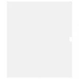 fehér szerelt fa mosdószekrény beépített mosdókagylóval