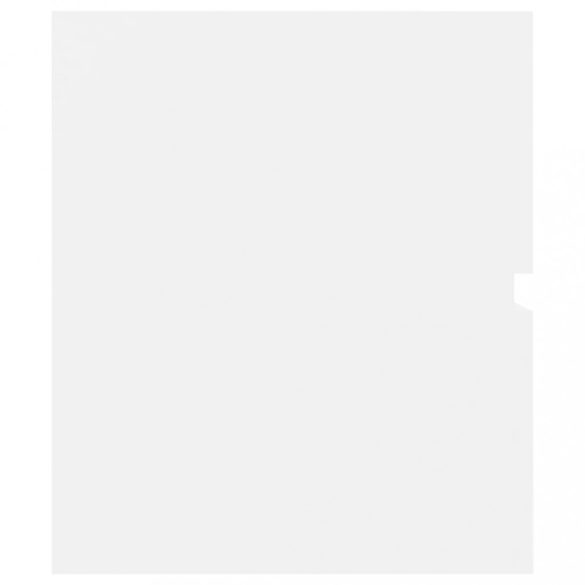 fehér szerelt fa mosdószekrény beépített mosdókagylóval