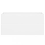 fehér szerelt fa mosdószekrény beépített mosdókagylóval