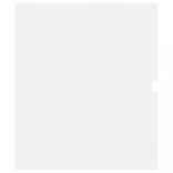 fehér szerelt fa mosdószekrény beépített mosdókagylóval