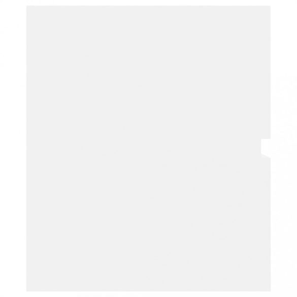 fehér szerelt fa mosdószekrény beépített mosdókagylóval