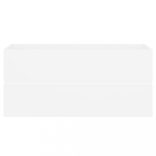 fehér szerelt fa mosdószekrény beépített mosdókagylóval