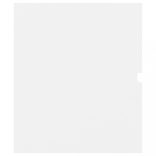 fehér szerelt fa mosdószekrény beépített mosdókagylóval