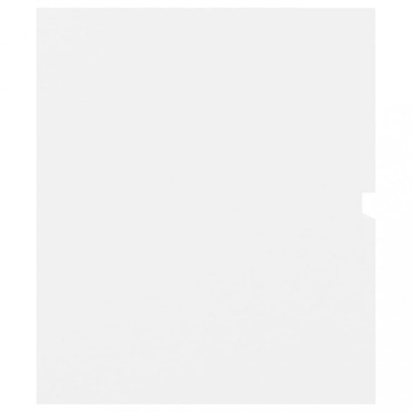 fehér szerelt fa mosdószekrény beépített mosdókagylóval