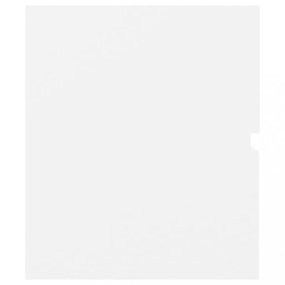 fehér szerelt fa mosdószekrény beépített mosdókagylóval