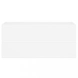 fehér szerelt fa mosdószekrény beépített mosdókagylóval