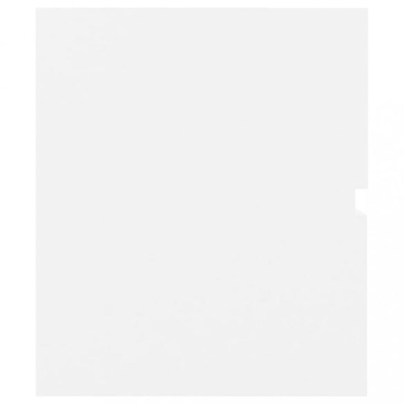 fehér szerelt fa fürdőszobai bútorszett