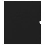 fekete szerelt fa fürdőszobai bútorszett