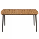 7 részes fekete polyrattan kerti étkezőgarnitúra