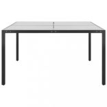 9 részes kültéri acél étkezőgarnitúra