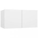 4 db fehér szerelt fa TV-szekrény 60 x 30 x 30 cm