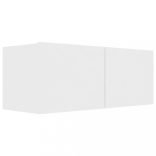 4 db fehér szerelt fa TV-szekrény 80 x 30 x 30 cm