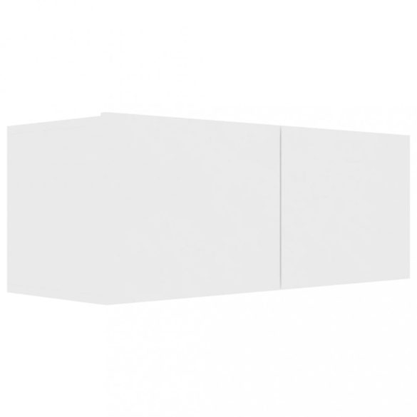 4 db fehér szerelt fa TV-szekrény 80 x 30 x 30 cm