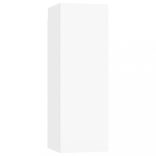 4 részes fehér szerelt fa TV-szekrényszett