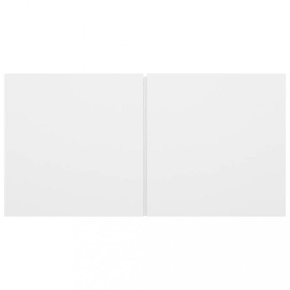 8 részes fehér szerelt fa TV-szekrényszett