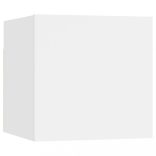 8 részes fehér szerelt fa TV-szekrényszett