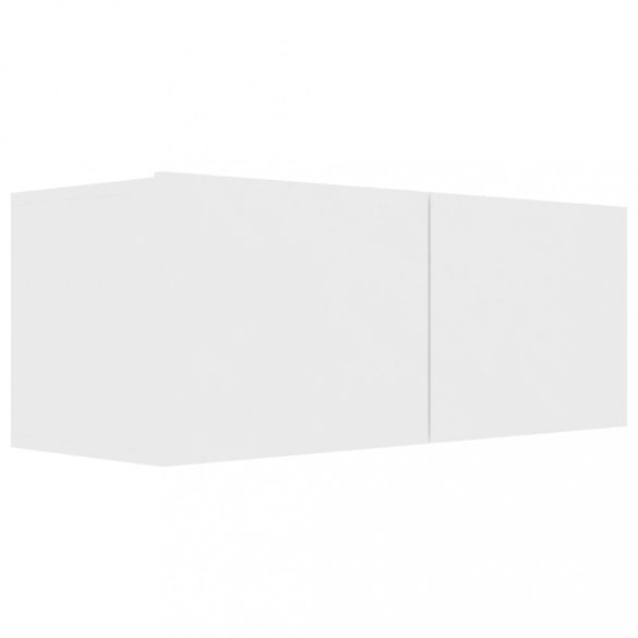 8 részes fehér szerelt fa TV-szekrényszett