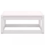 8 részes fehér tömör fenyőfa kerti bútorgarnitúra