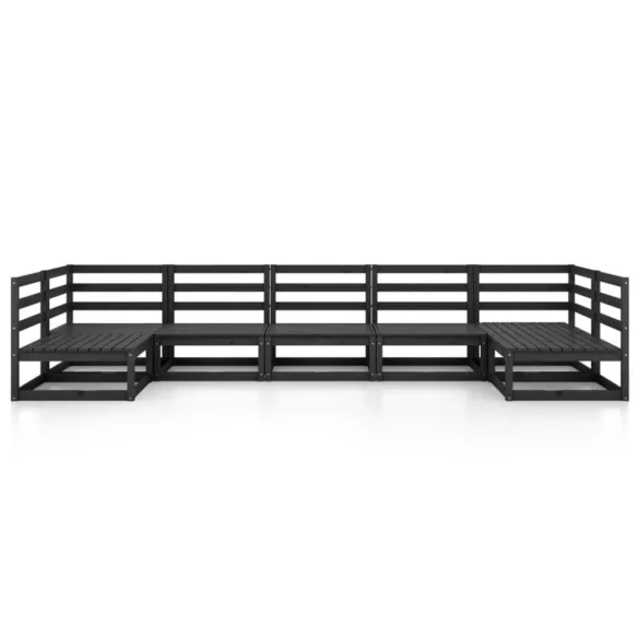 7 részes tömör fenyőfa kerti ülőgarnitúra