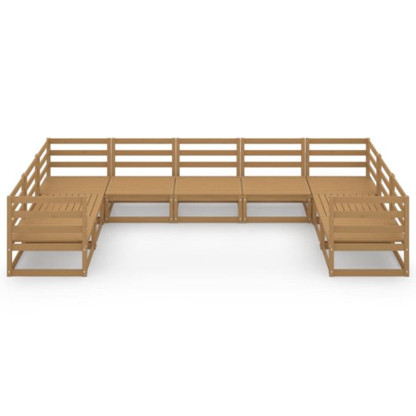 9 részes tömör fenyőfa kerti ülőgarnitúra