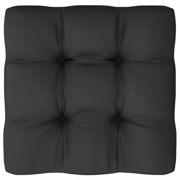 háromszemélyes tömör fenyőfa kerti kanapé párnákkal