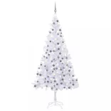 megvilágított műkarácsonyfa 910 ággal gömb szettel 210 cm
