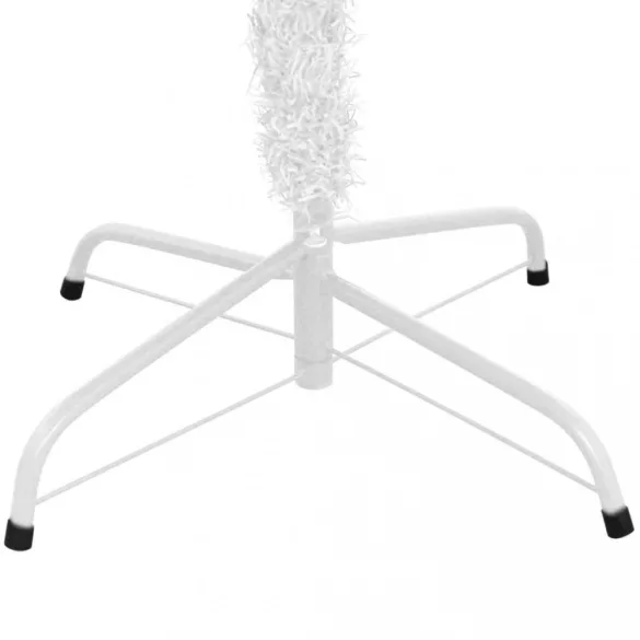 fehér megvilágított műkarácsonyfa gömb szettel 240 cm L