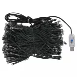 fehér PVC megvilágított műkarácsonyfa gömb szettel 120 cm