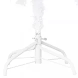 fehér PVC megvilágított műkarácsonyfa gömb szettel 150 cm