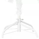 fehér megvilágított műkarácsonyfa gömb szettel 120 cm