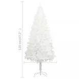 fehér megvilágított műkarácsonyfa gömb szettel 120 cm