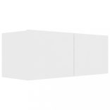 8 részes fehér szerelt fa TV-szekrényszett