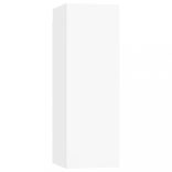 8 részes fehér szerelt fa TV-szekrényszett