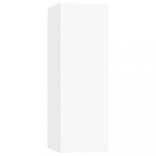 10 részes fehér szerelt fa TV-szekrényszett