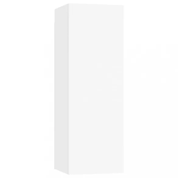 3 részes fehér szerelt fa TV-szekrényszett