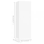 3 részes fehér szerelt fa TV-szekrényszett