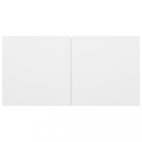 6 részes fehér szerelt fa TV-szekrényszett