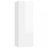 10 részes fehér szerelt fa TV-szekrényszett