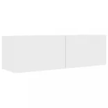 3 részes fehér szerelt fa TV-szekrényszett