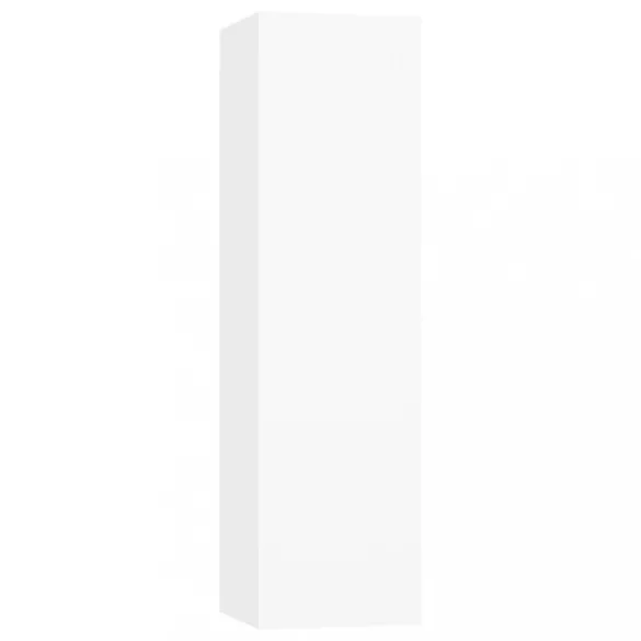 3 részes fehér szerelt fa TV-szekrényszett