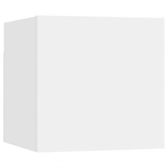 8 részes fehér szerelt fa TV-szekrényszett