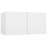 5 részes fehér szerelt fa TV-szekrényszett