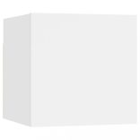 5 részes fehér szerelt fa TV-szekrényszett