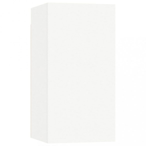 6 részes fehér szerelt fa TV-szekrényszett