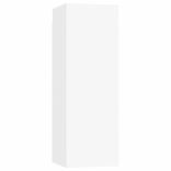 6 részes fehér szerelt fa TV-szekrényszett