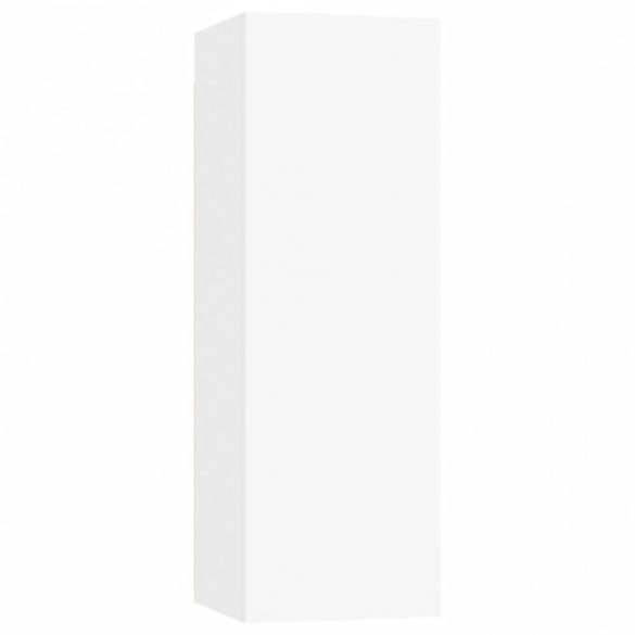 6 részes fehér szerelt fa TV-szekrényszett