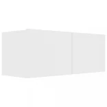 2 részes fehér szerelt fa TV-szekrényszett